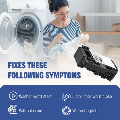 HPUY WH01X27954 Washer Lid Lock Switch Compatible for GE Washer Lid Lock Switch and Hotpoint Replace 290D1580P004 290D1580P002 WH01X24114 WH01X26114