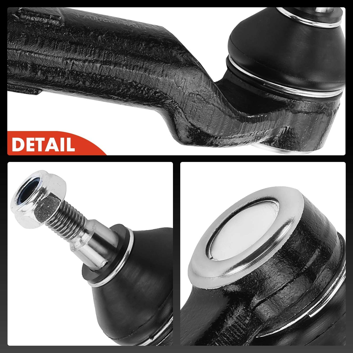 A-Premium 2 x Front Outer Tie Rod Ends, Compatible with Mazda 3 2004-2013, 3 Sport 2009-2013, 5 2006-2010 & 2012-2017