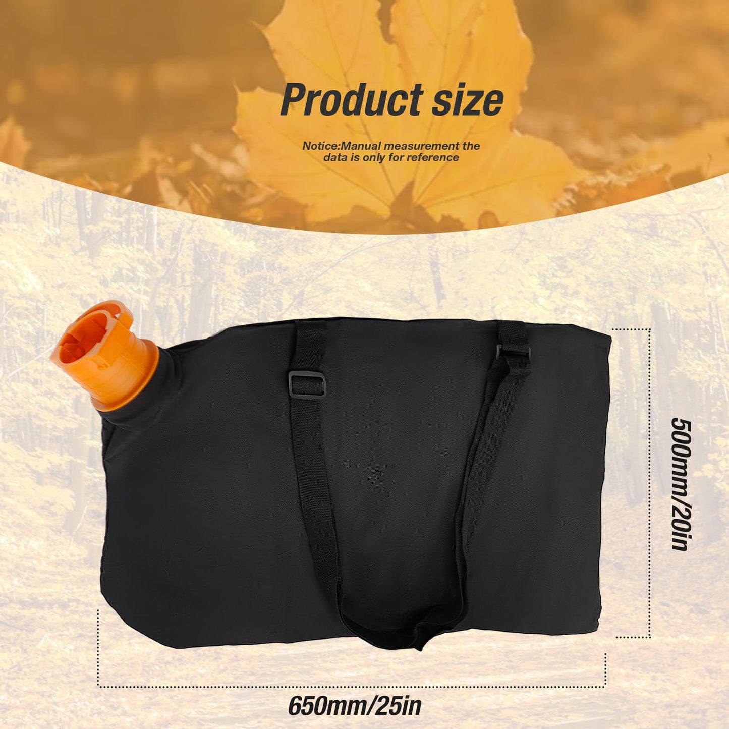 CADUFUELLY 50026858 Leaf Blower Collection Bag, Leaf Bags Replacement for Worx WG500 WG501 WG502 WG505 WG508 WG509 Leaf Blower Replacement for Trivac WGBAG500 50015035
