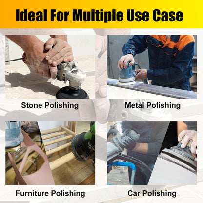 CNQLIS 10 Packs 8 Holes 5 Inch Interface Pads Hook and Loop Soft Sponge Cushion Interface Buffer Backing Pad Density