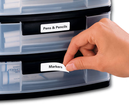 Removable ID Labels with Sure Feed, Laser/Inkjet, 1/2" x