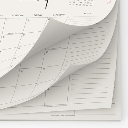 Cabbrix Desk Calendar 2026 with Desktop Mat, Desk Pad Calendar 15"x 12" From January 2026 to June 2027, Desk Calendar for Home Office and School, Easy Planning (Apricot)