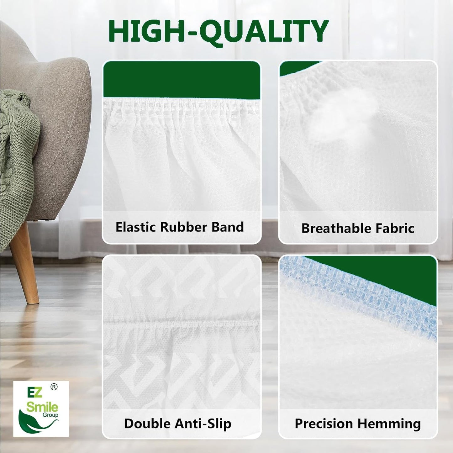 EZ Shoe Covers Disposable Non-Slip, 100Pcs/Pack(50 Pairs) Disposable Boot Cover for Indoors - Outdoors Recyclable Covers Fits Most Shoes (White)