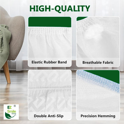 EZ Shoe Covers Disposable Non-Slip, 100Pcs/Pack(50 Pairs) Disposable Boot Cover for Indoors - Outdoors Recyclable Covers Fits Most Shoes (White)