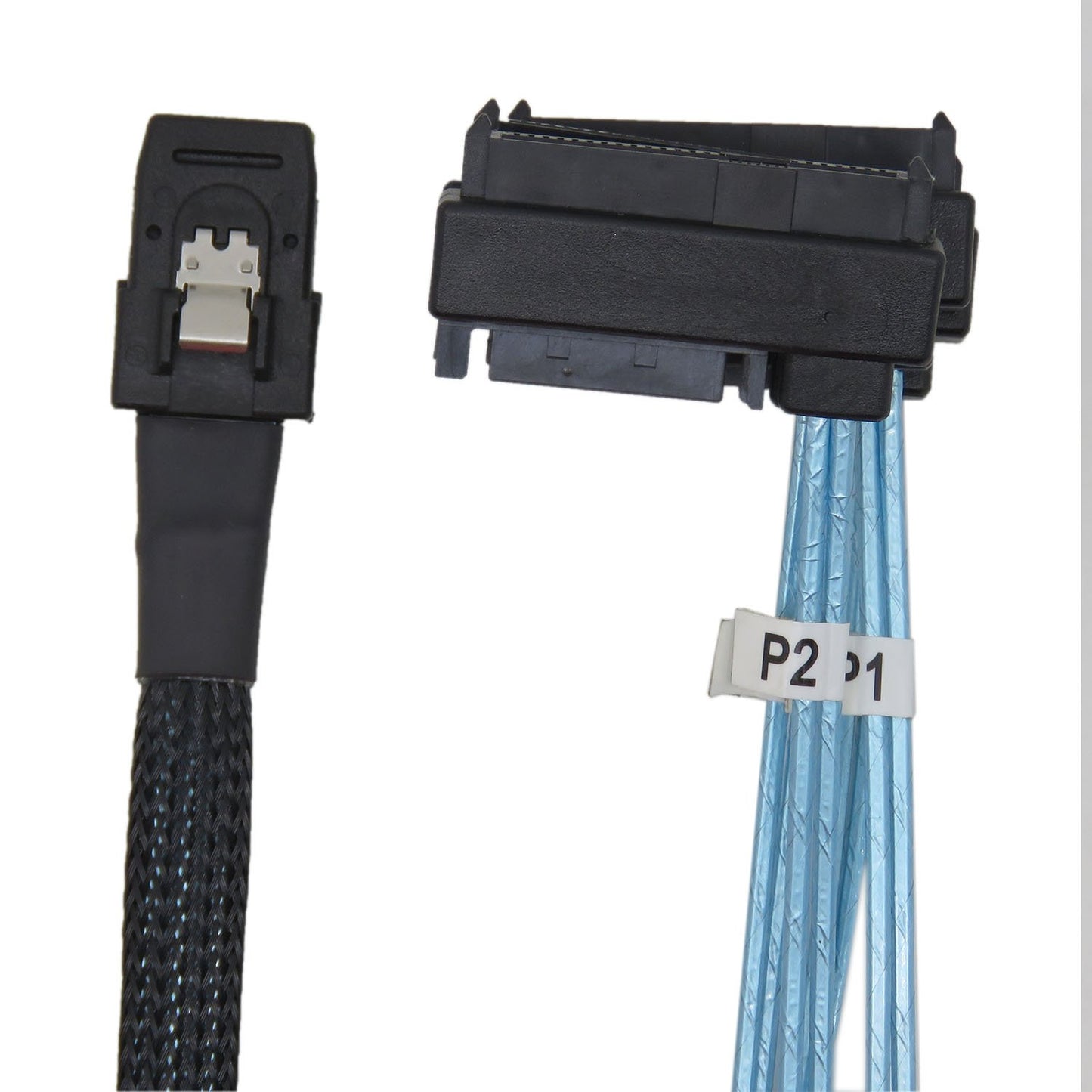 YIWENTEC Mini SAS 36 SFF-8087 to (4) SFF-8482 Connectors with SATA Power 1 m