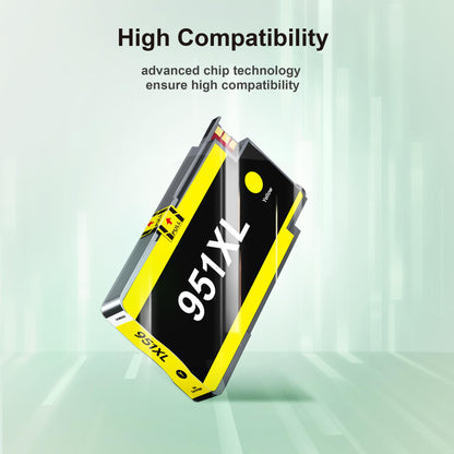 950XL 951XL Ink Cartridges Combo Pack 5 Pack for HP Printer Ink 950 951 XL to use with OfficeJet Pro 8600, 8610, 8100, 8620, 8630, Printer (2 Black| Cyan| Magenta| Yellow)