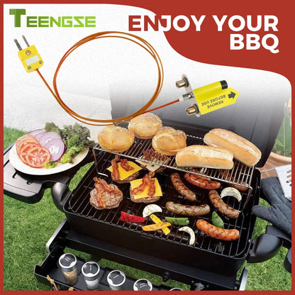 TEENGSE Thermocouple Probe Compatible with Traeger Ironwood 650/885 and Pro 575/780, D2 thermocouple Probe Replacement Parts KIT0422
