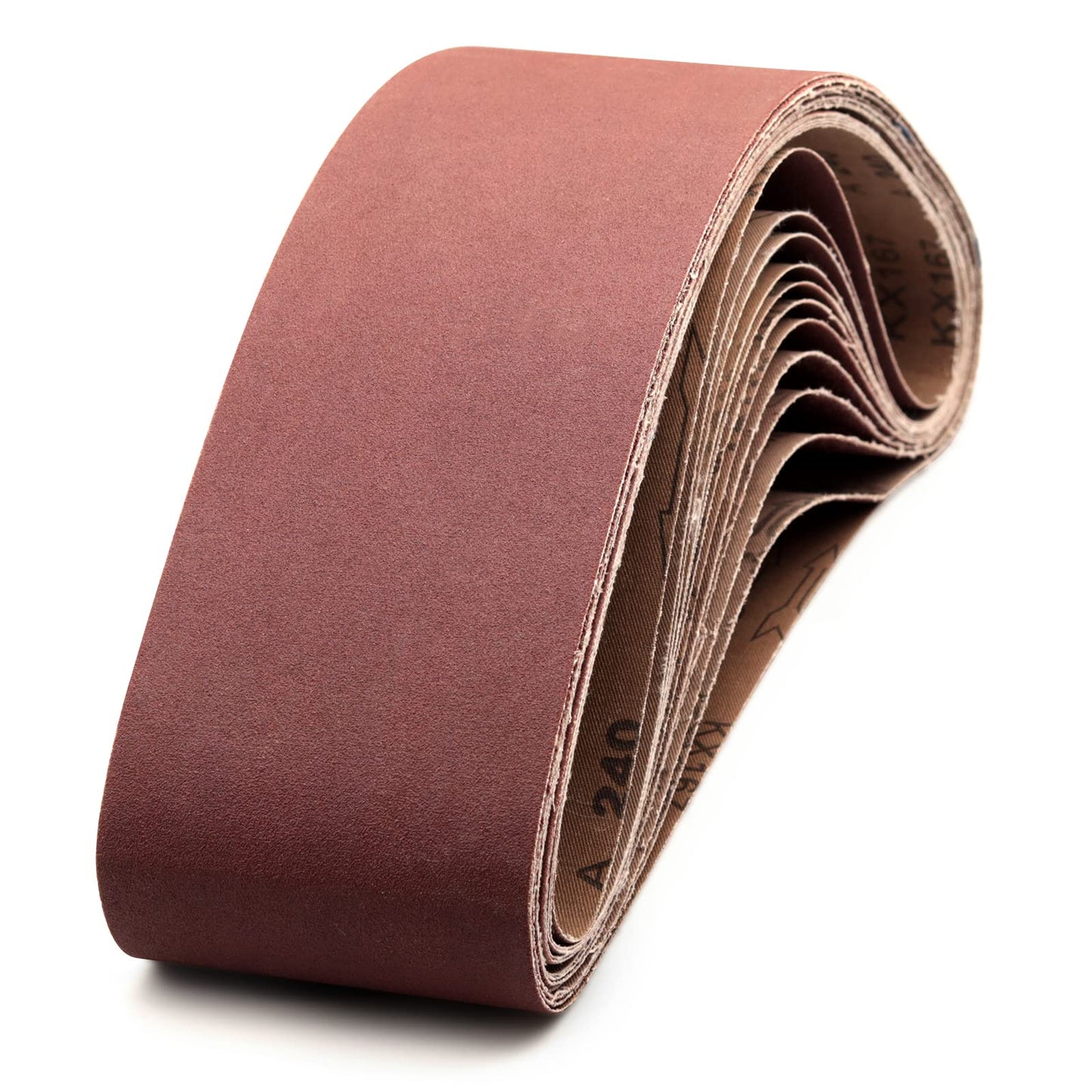 Sanding Belts 4x36, 240 Grit Aluminum Oxide Belt Sander Sandpaper 4 x 36-Inch Belt Sander, 12-Pack
