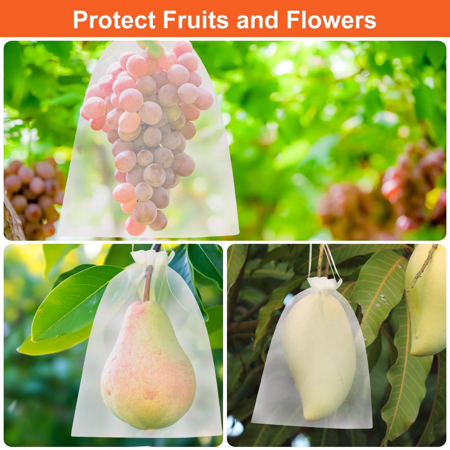 SumDirect Big Organza Gift Bags - 100Pcs 8x12 Inches Big Mixed Color Sheer Bags, Christmas Organza Gift Party Favor Bags with Drawstring