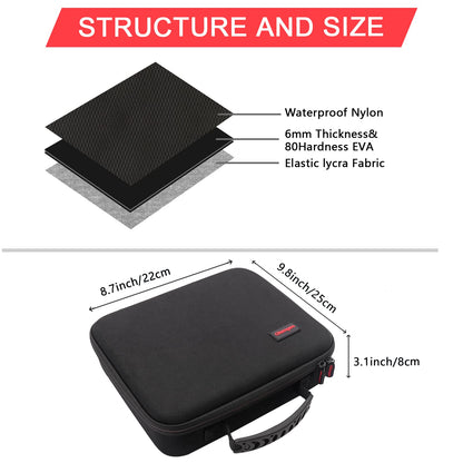 Battery Storage Case with Tester (BT168), Battery Organizer Case Holds 126 Batteries Various Sizes AAA AA C D 9V Lithium 3V, Battery Box Holder Hard Case(Not Includes Batteries)