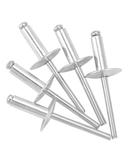 QWORK Large Flange Blind Rivets, 500 Pcs Blind Rivet, 5/8" Flange Diameter, 3/16" x 5/8"