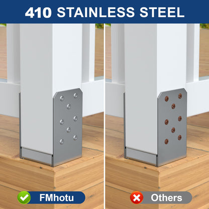 #8 × 1-5/8" 410 Stainless Steel Deck Screws, 150Pcs Wood Screws T20 Star Bit