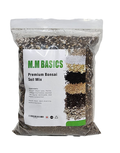 2.5L Organic Bonsai Tree Potting Mix, Rich in Nutrients and Organisms That Promotes The Growth of All Bonsai Trees, Health Root & Well-draining, (2.5 L Bag)