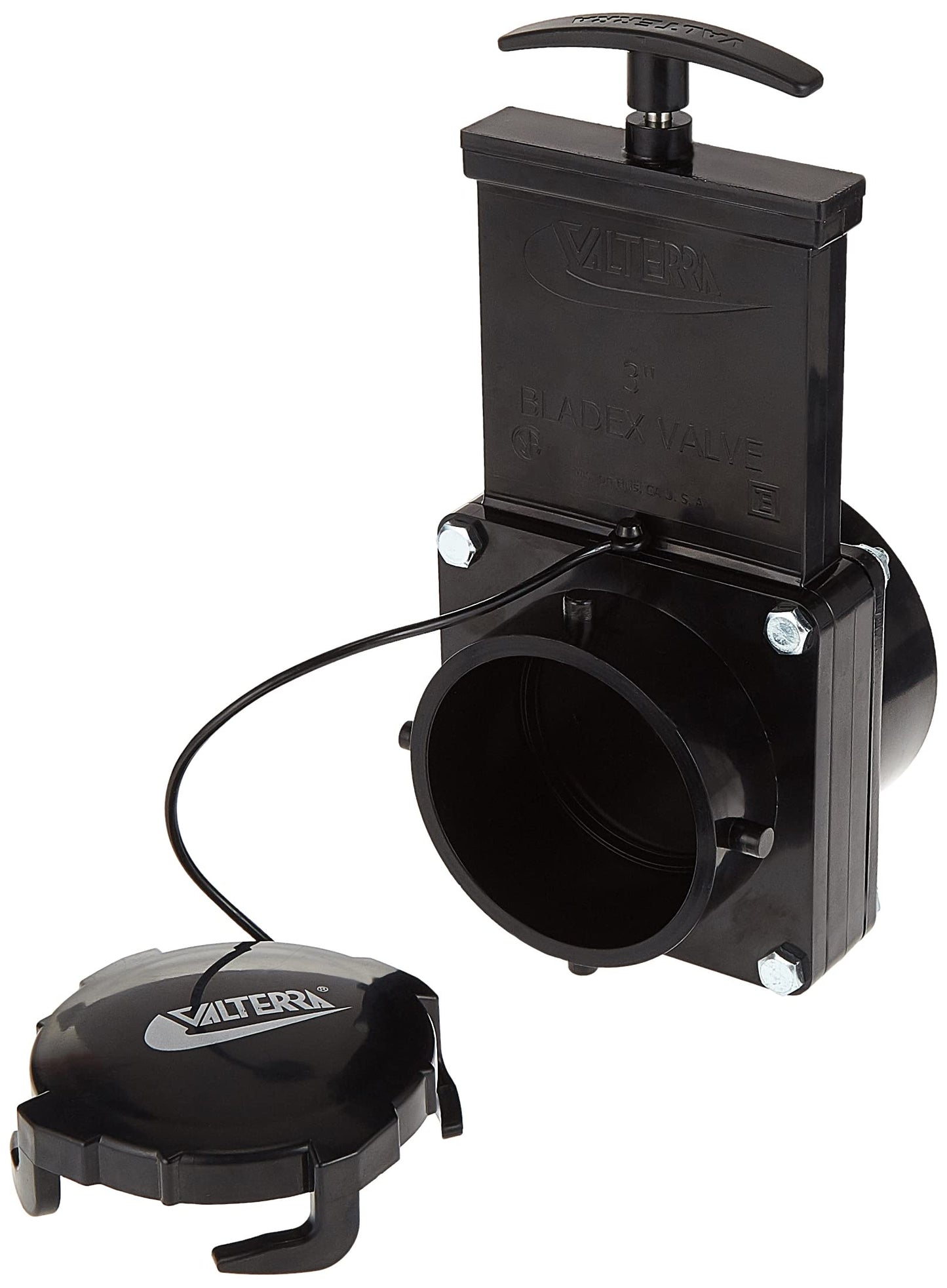 Valterra T50 3" Hub x 3" Bay with Cap Valve Assembly