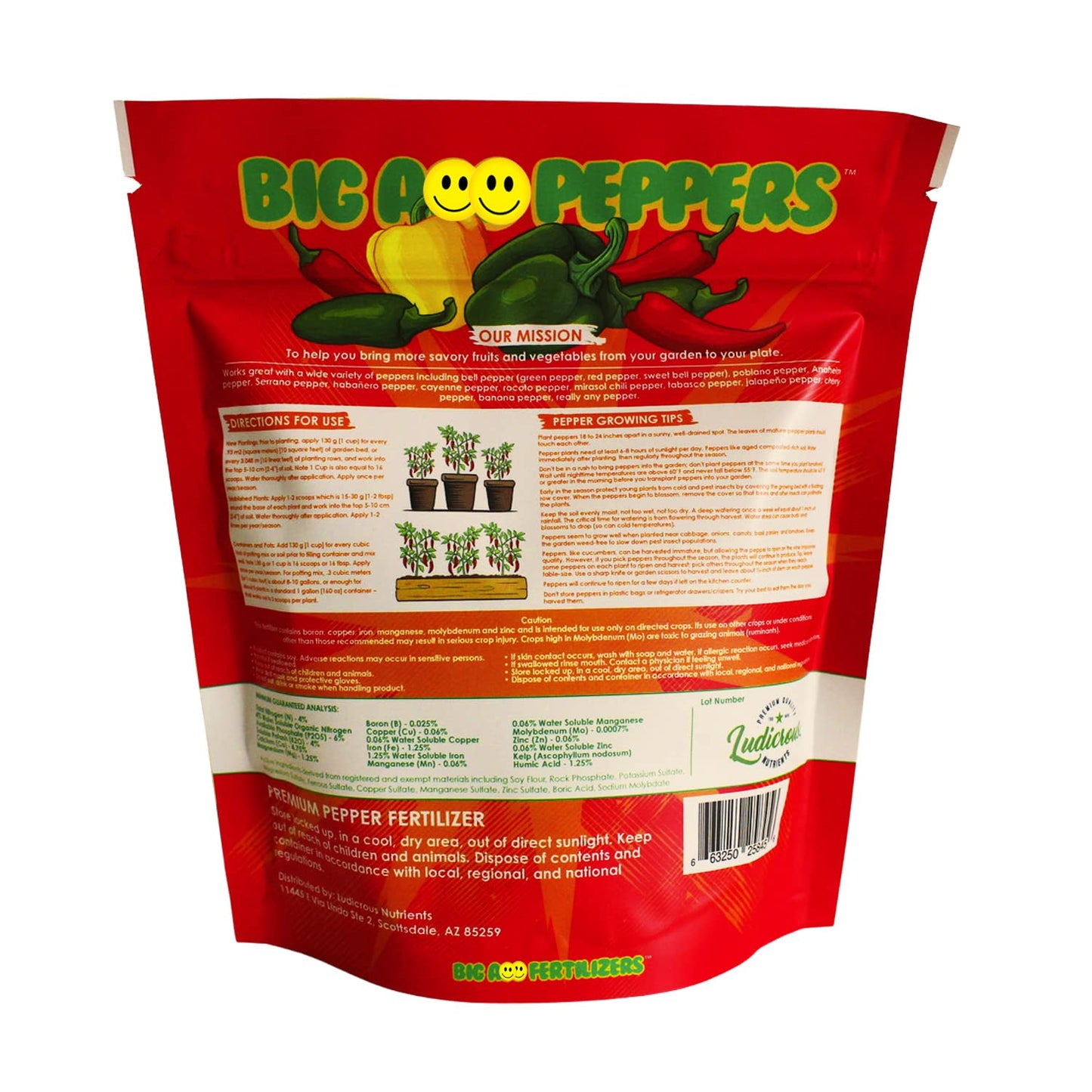 Big A Pepper Fertilizer – Organic Plant Food for Pepper Plants and Containers – 12 oz Premium Blend for Vibrant Growth
