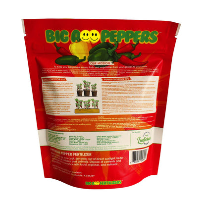Big A Pepper Fertilizer – Organic Plant Food for Pepper Plants and Containers – 12 oz Premium Blend for Vibrant Growth