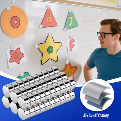 100Pcs Neodymium Disc Magnet Srong,10x3mm Small Rare Earth Magnets Round Magnets,Refrigerator Magnet for Whiteboard,Crafts Tool Storage