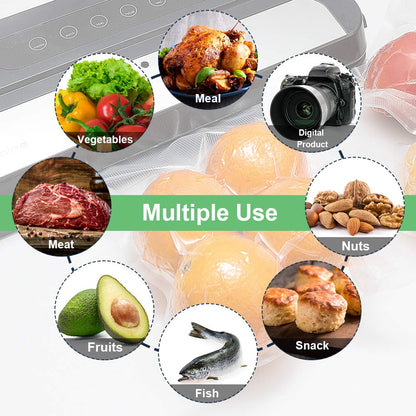 ATSAMFR 200 Pint Size 6x10Inch Vacuum Sealer Food Sealer Bags with BPA Free,Heavy Duty,Great for Vac storage or Sous Vide Cooking