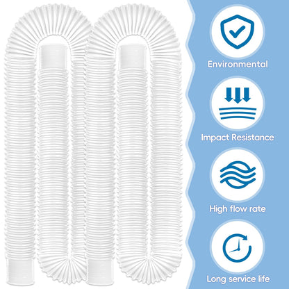 Replacement Pool Hoses for Above Ground Pools 1 1/4, 59" Long Above Ground Pool Hoses (White, 4 Pcs)