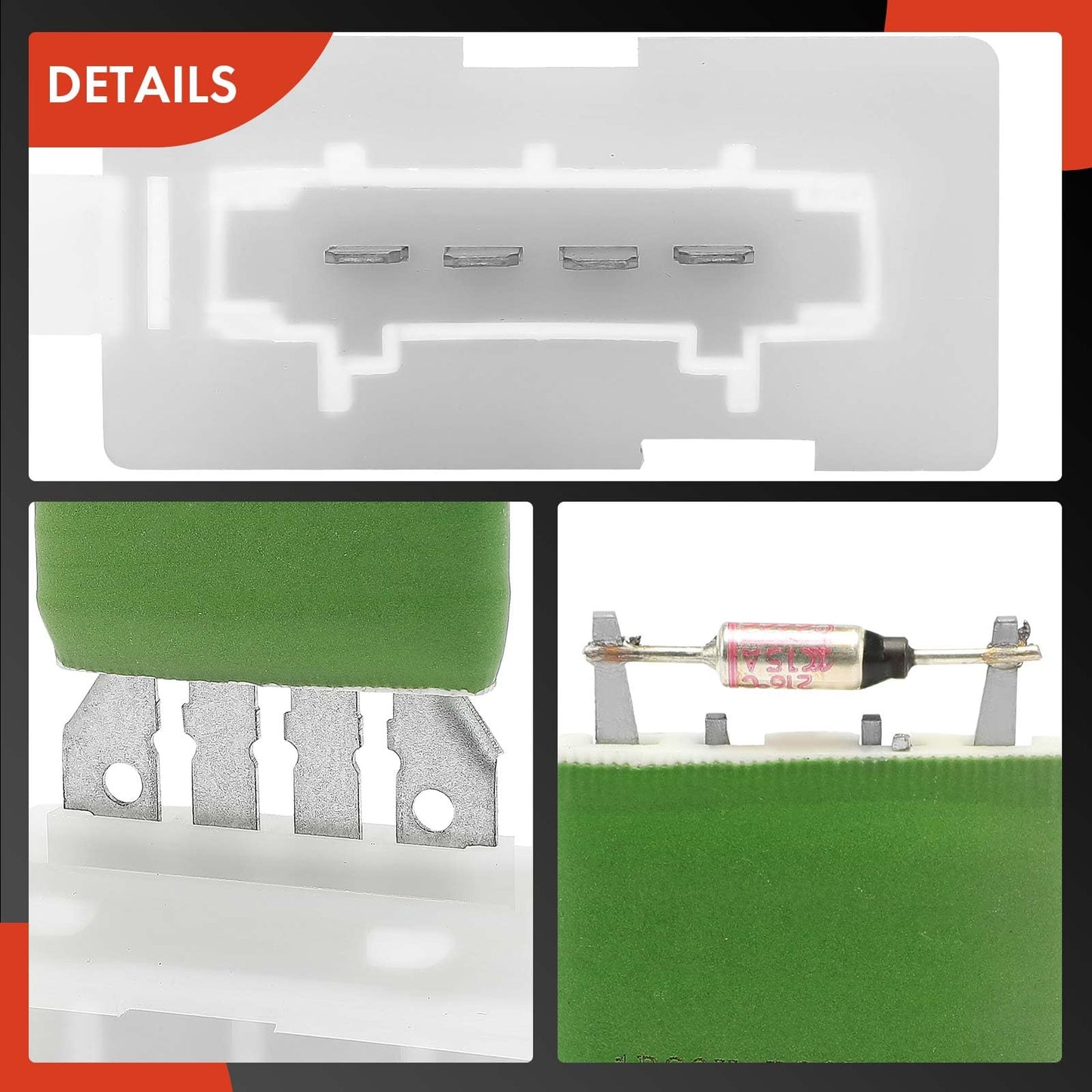 A-Premium Blower Motor Resistor Replacement for 1K0959263A Volkswagen Jetta 2005-2014 Passat 2006-2010 Tiguan 2009-2017 Beetle Golf CC Eos GTI R32 Rabbit