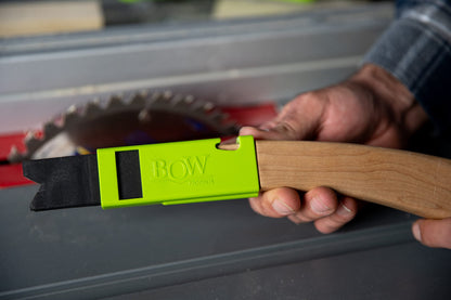 BOW Products PushPRO Push Stick PP1 - EVA Tipped Push Block for Table Saws - Reduces Vibrations and Improves Material Grip - Woodworking Safety Accessory