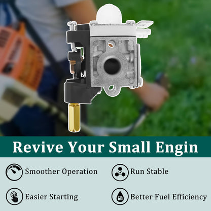 SRM210 Carburetor for Echo Trimmer Parts PE200 Carb Fuel Line Kit Tune up Primer Bulb Grommet for Weed Eater GT200 SRM 210 PE 200 HC150 SRM211 GT200 by Podoy