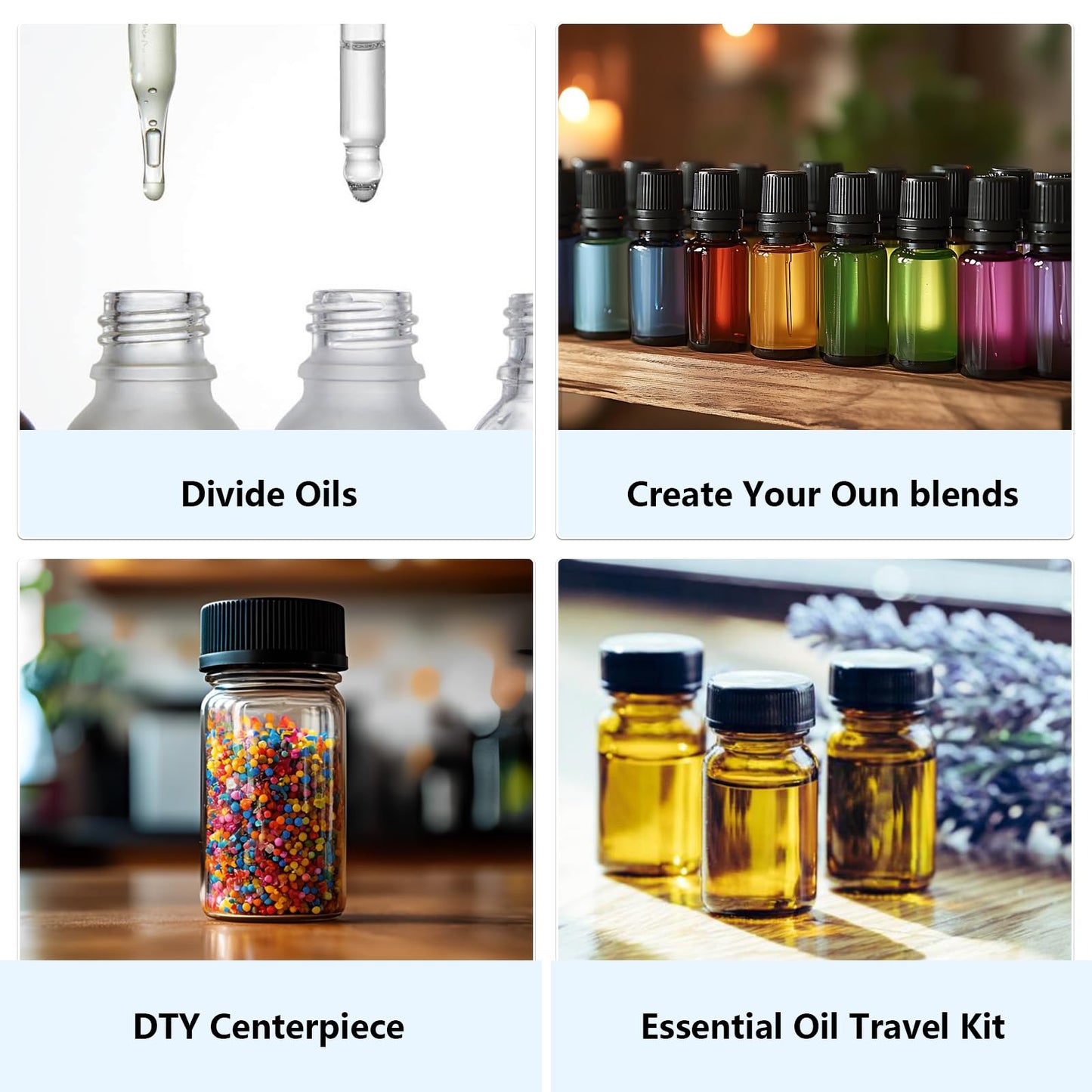 100 Pieces Glass Sample Vial, 5ml Clear Small Glass Vials with Black Plastic Screw Caps for Aromatherapy, Perfume, Wedding Favors, DIY Crafts