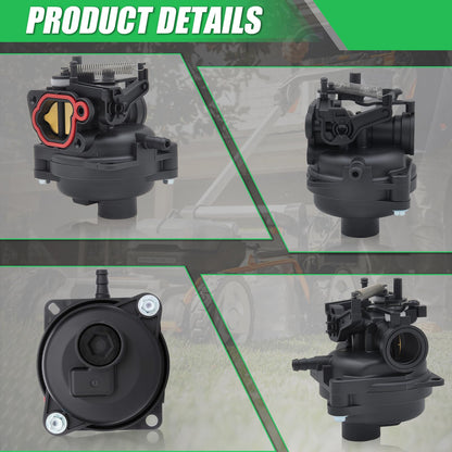 799584 594058 Carburetor Kit Spark Plug & Air Filter Assembly Compatible with B&S Carb 594057 592361 594529 Troy Bilt TB110 TB200 103M02 09P702 9P702 550EX 625EX 675EX 725 lc121p 163cc A17