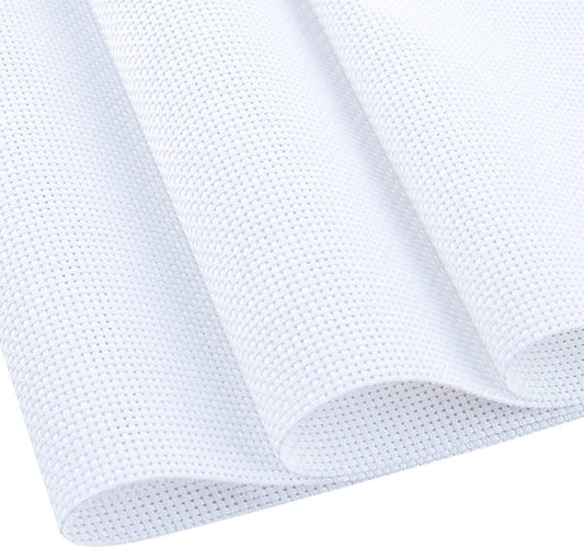Cross Stitch Aida Fabric 14 Count, 59 by 39 Inch Large Size, Classic Reserve Cross Stitch Aida Cloth for Home DIY Embroidery Decoration