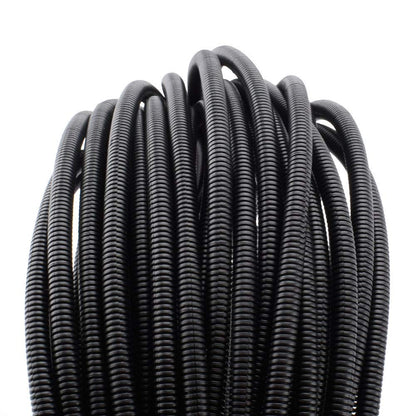 ZhiYo 100FT 1/4" Wire Loom Split Tubing Auto Wire Conduit Flexible Cover Black Cable Management