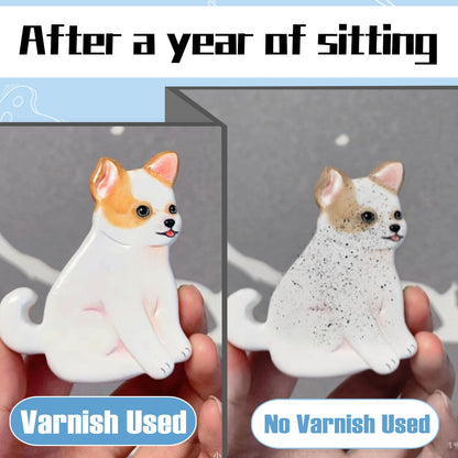 100ml Air Dry Clay Varnish，Air Dry Clay Sealant for Airdry Clay，Air Dry Clay Glaze Can Not Only Used to Prevent Clay Cracking, Scratches, and Wear,It Can Also Having a Glossy Glaze Effect (gloss)