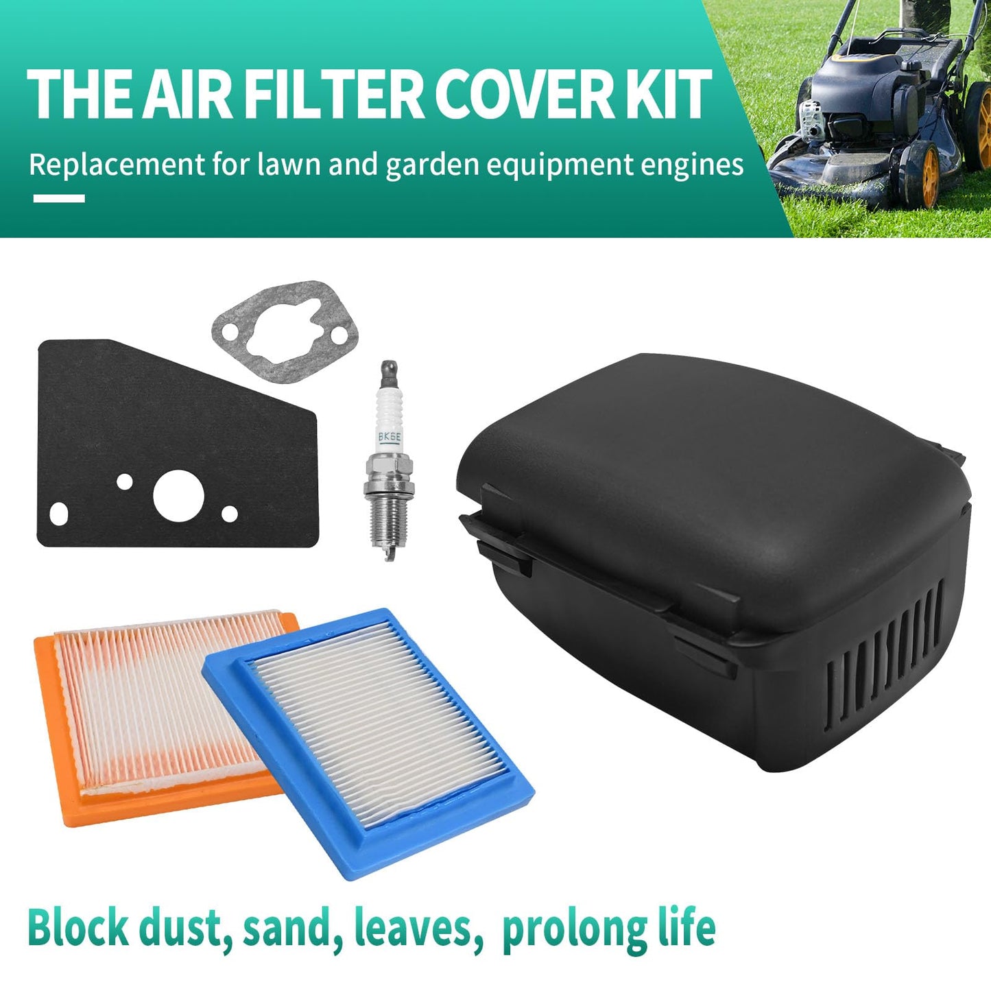 Vkinman 14-743-03-S 14 083 15-S 14-094-32-S Air Filter Cover Replacement for Kohler XT650 2027 3034 XT675 3076 2075, Toro 22" Recycler Mower 14-083-22 14-096-119-S