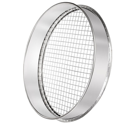 Suwimut Soil Sifter for Gardening, 12 Inch Large Stainless Steel Soil Sieve with 0.39 Inch Mesh, Garden Sifting Screen for Dirt, Sand, Rock, Filtration, Compost and Bonsai
