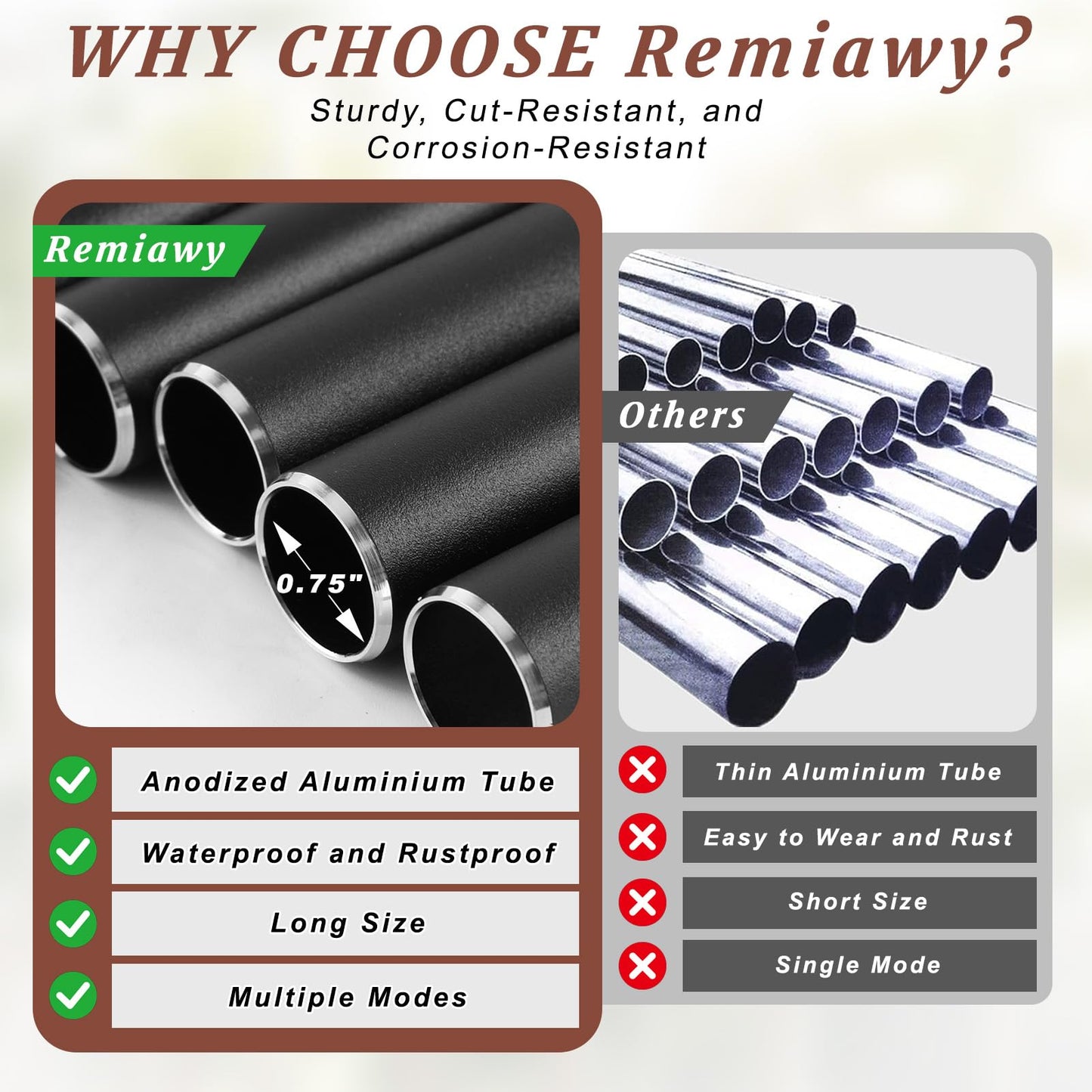 Remiawy Wind Chimes Outdoor, 37" Large Deep Tone Windchimes with 6 Aluminum Tubes, Sympathy Gift for Loss Loved One, Memorial Wind Chimes for Outside Garden Patio Yard Balcony Courtyard and Home Decor