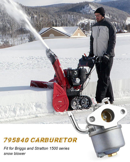 795840 Carb Fits for Briggs and Stratton 1500 series snow blower, snow blower carburetor