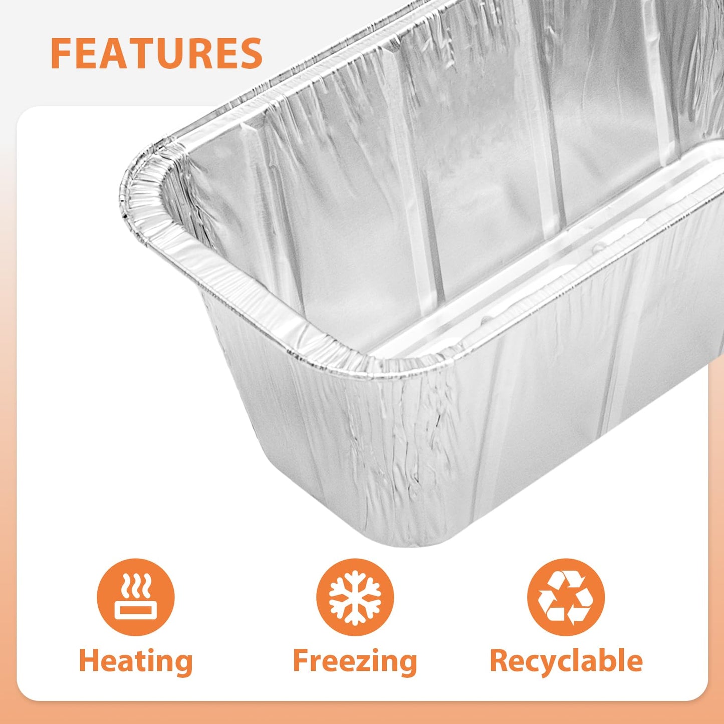 Rushare 40 Pack Drip Pan Liners for Blackstone 17"/22"/30"/28"/36" Griddle, Grease Cup Liners for Blackstone 5017, Disposable Aluminum Foil Drip Pan Liner, 8 x 3.7 Inch