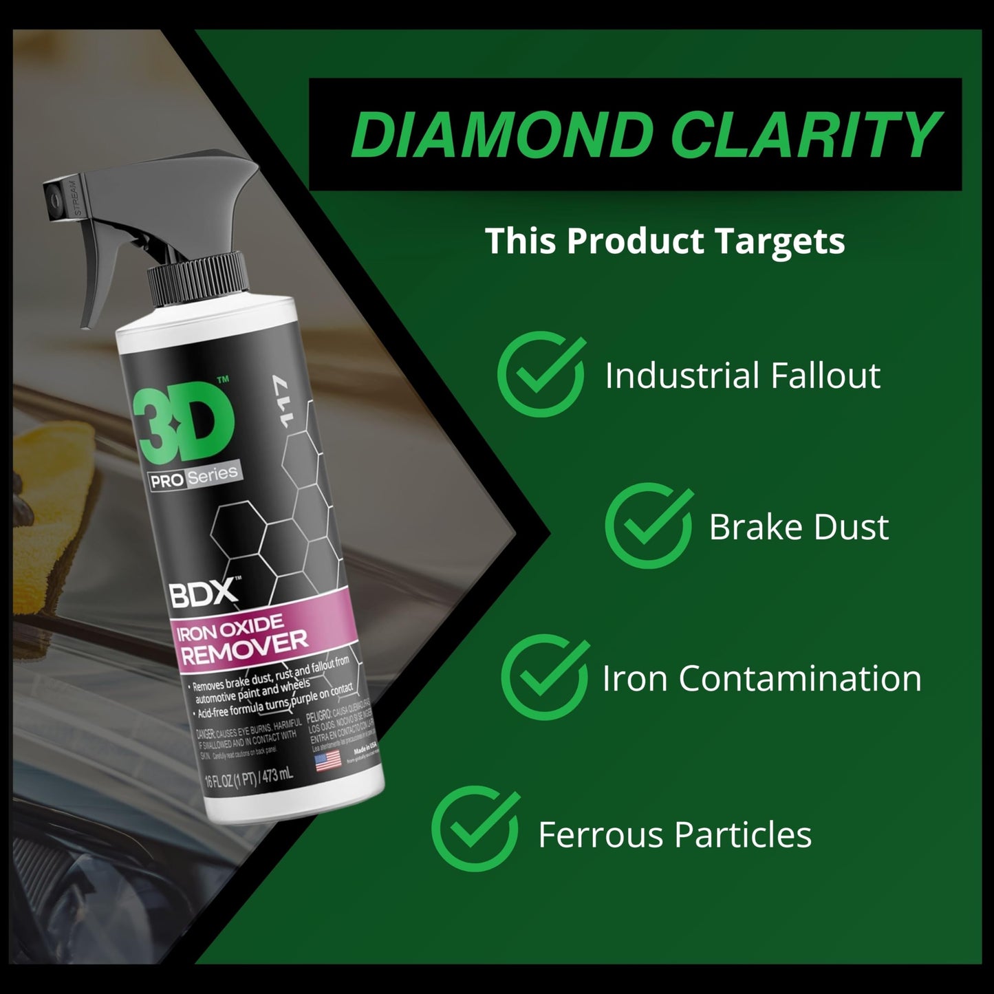 3D BDX Brake Dust and Iron Remover