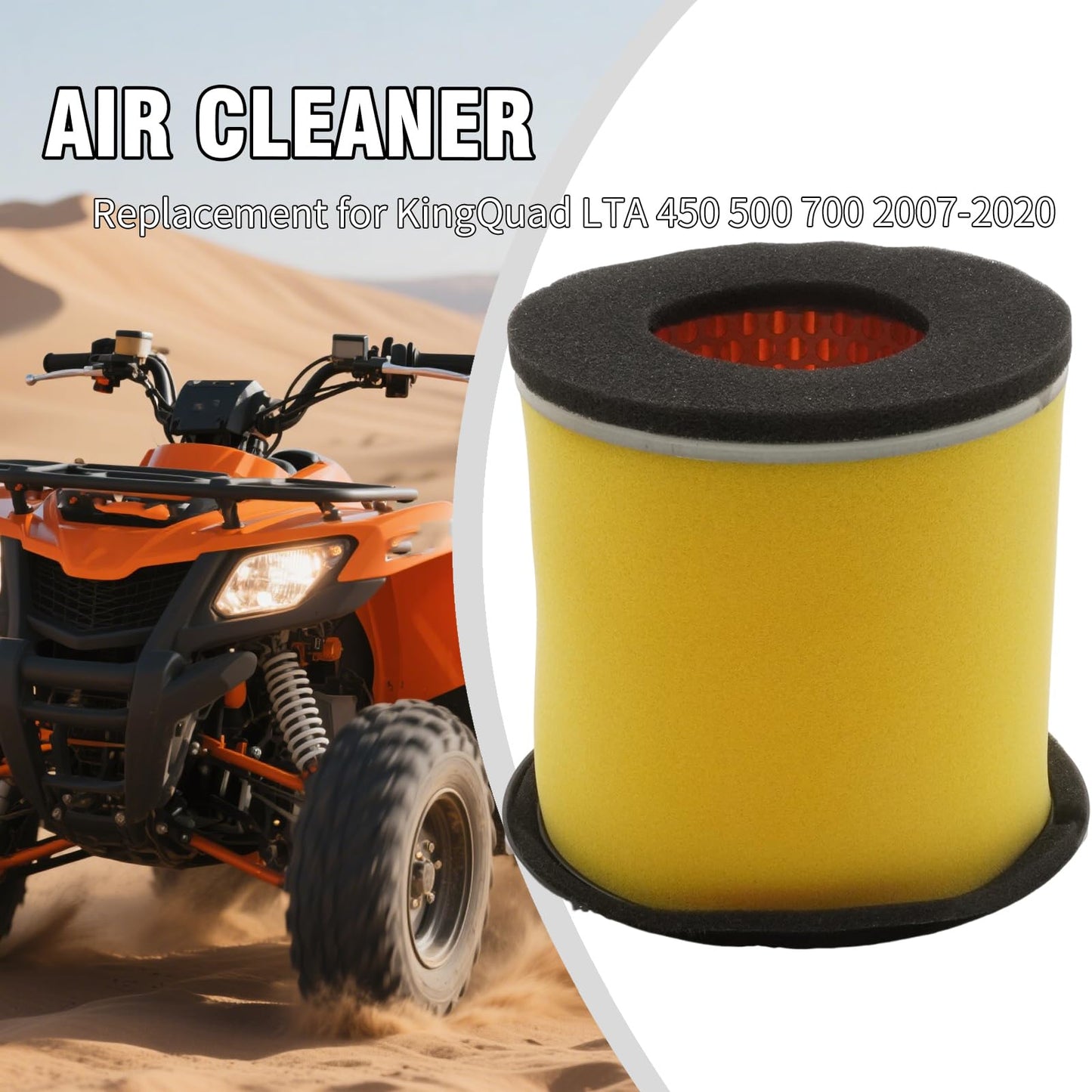 SYOWADA 13780-31G30 Air Cleaner Filter, Replacement for KingQuad LTA 450 500 700 750 2007-2020, Replaces 13780-31G00 13780-31G10 13780-31G20