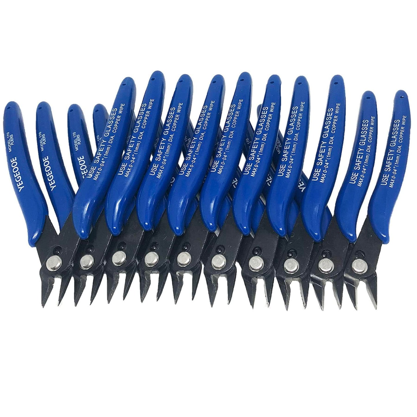 YEGOOD Small Wire Cutters, 10PACK Precision Diagonal Cutting Pliers Side Cutter, Nippers, Micro Flush Cutters, Shear Cutters, Wire Snips