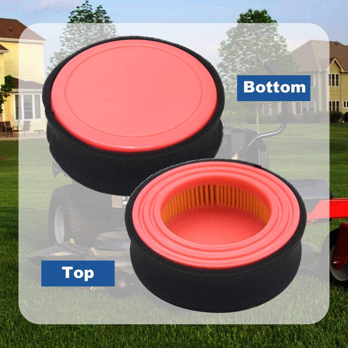 SYOWADA 5 Pcs 951-14628 Air Filter Kit, Replacement for MTD & Bolens Mowers, 3.5" OD x 1.125" H