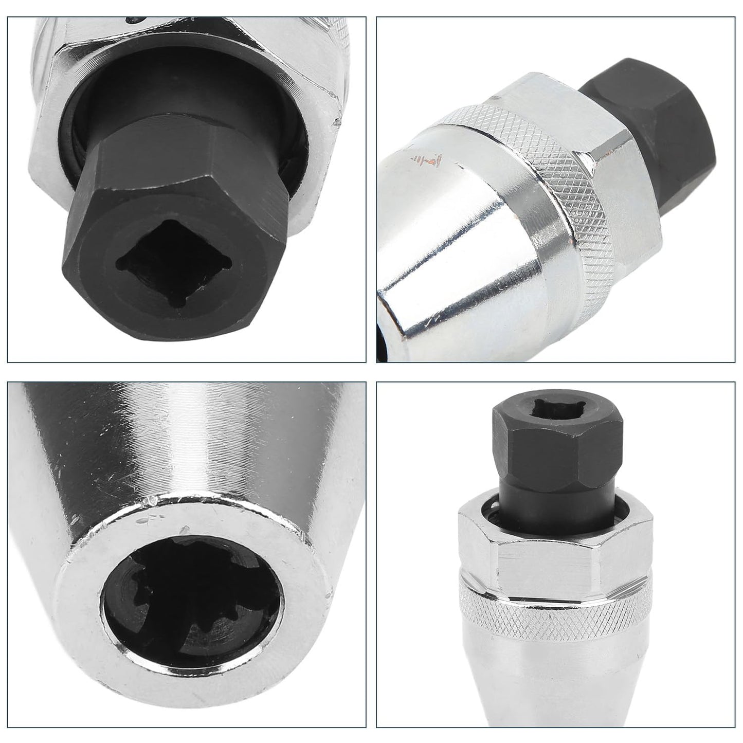 Stud Extractor Broken Bolt Remover Heat Treated Alloy Steel Bolt Extractor Tool for 1/4in-1/2in (6mm-12mm) Rounded Studs Extractor