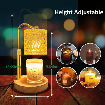 Candle Warmer Lamp with Timer Dimmer Adjustable Height for New Home Decor, Birthday Gifts for Women,Candle Warmer for Women Mom Christmas Gift Mother's Day Gfit