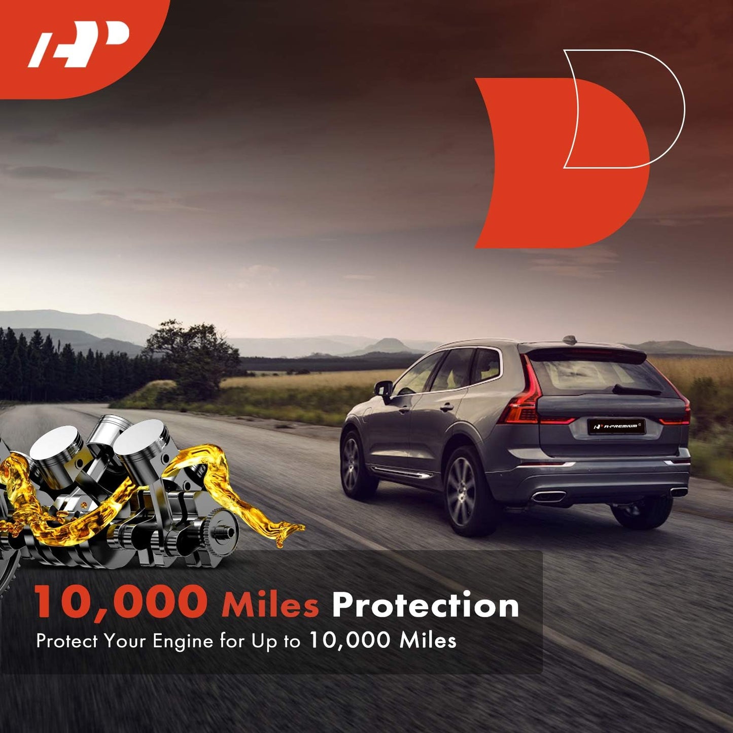 A-Premium 20K Miles Upgrated Protection Oil Filter Compatible with Hyundai & Kia Models - Elantra 2021-2024, Sonata 2020-2024, Kona 2022-2024, K4 2025