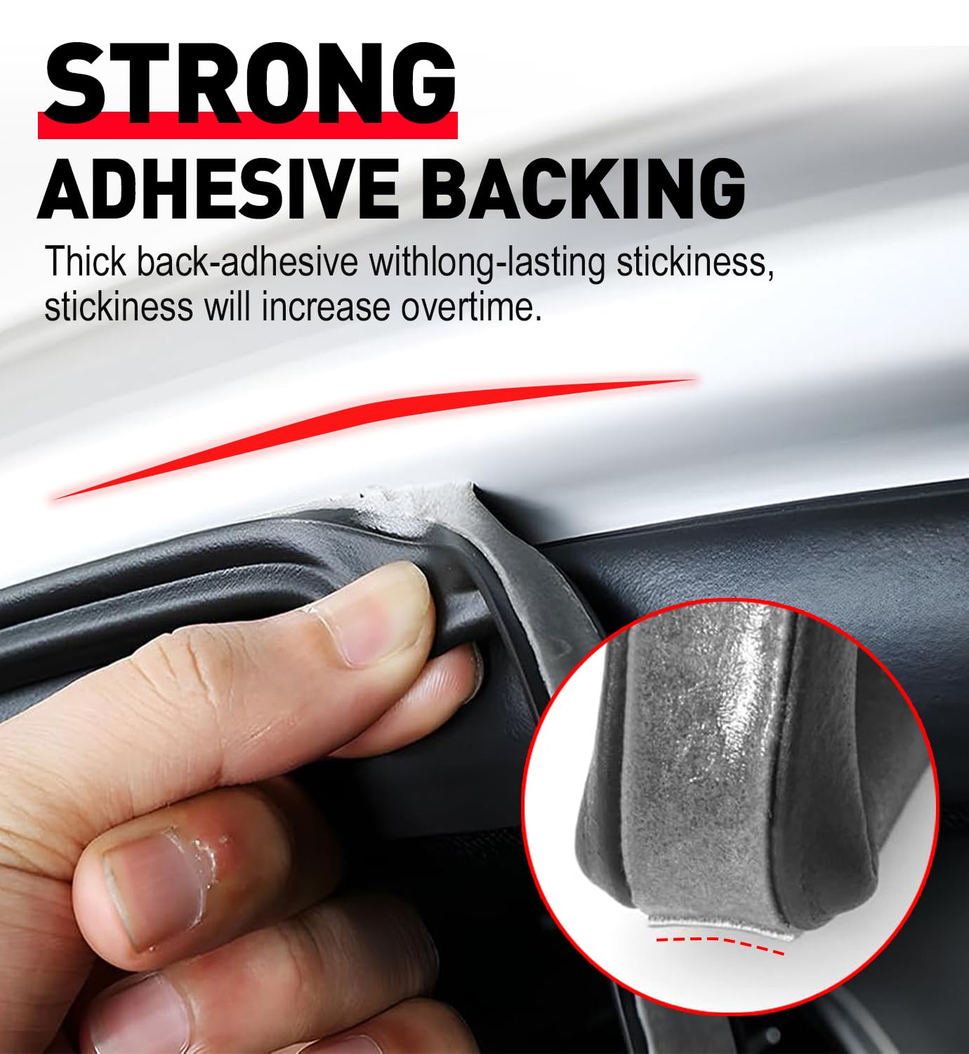 CHUANJI Universal Car Door Seal Strip 32.8ft Rubber Automotive Weather Stripping for Soundproofing and Sealing - Fits Car, RV, Hood Cover (32.8 Feet Long)