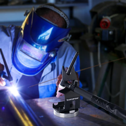 ARCCAPTAIN TIG Welding Torch Holder,Strong Magnetic Base Welding Stand for TIG Gun Torch Strings and Plasma Cutter Gun Torch
