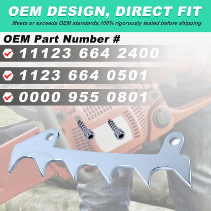 Adefol 2 Set Bumper Spike Felling Adjustment Nut Screw for Stihl 017 018 MS170 MS180 Chainsaws