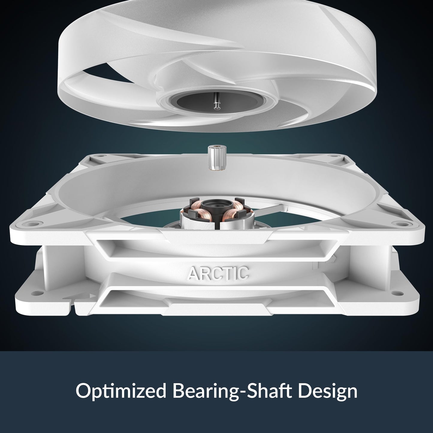 ARCTIC P14 Pro Reverse A-RGB – 140 mm Premium Fan with Reverse Airflow, PWM Fan with Y Cable Splitter, 400-2650 RPM, 0 RPM <5% PWM, 5V Digital RGB, hydrodynamic Bearing, 4-Pin - White