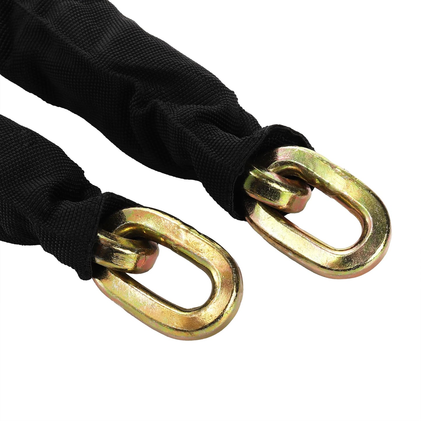 Yarlung 2 Feet Hardened Steel Security Chain, 10KS 3/8" Thick Heavy Duty Square Link Chain for Bikes, Motorcycles, Protected from Prying, Sawing, and Cutting