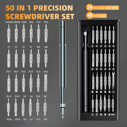 TenSine Small Precision Screwdriver Set,50 in 1 Professional Magnetic Mini Screwdriver Repair Tool Kit for PC,Computer,Laptop,Iphone,Cell Phone,MacBook,Tablet,Watch,Eyeglasses Electronic Ring Doorbell