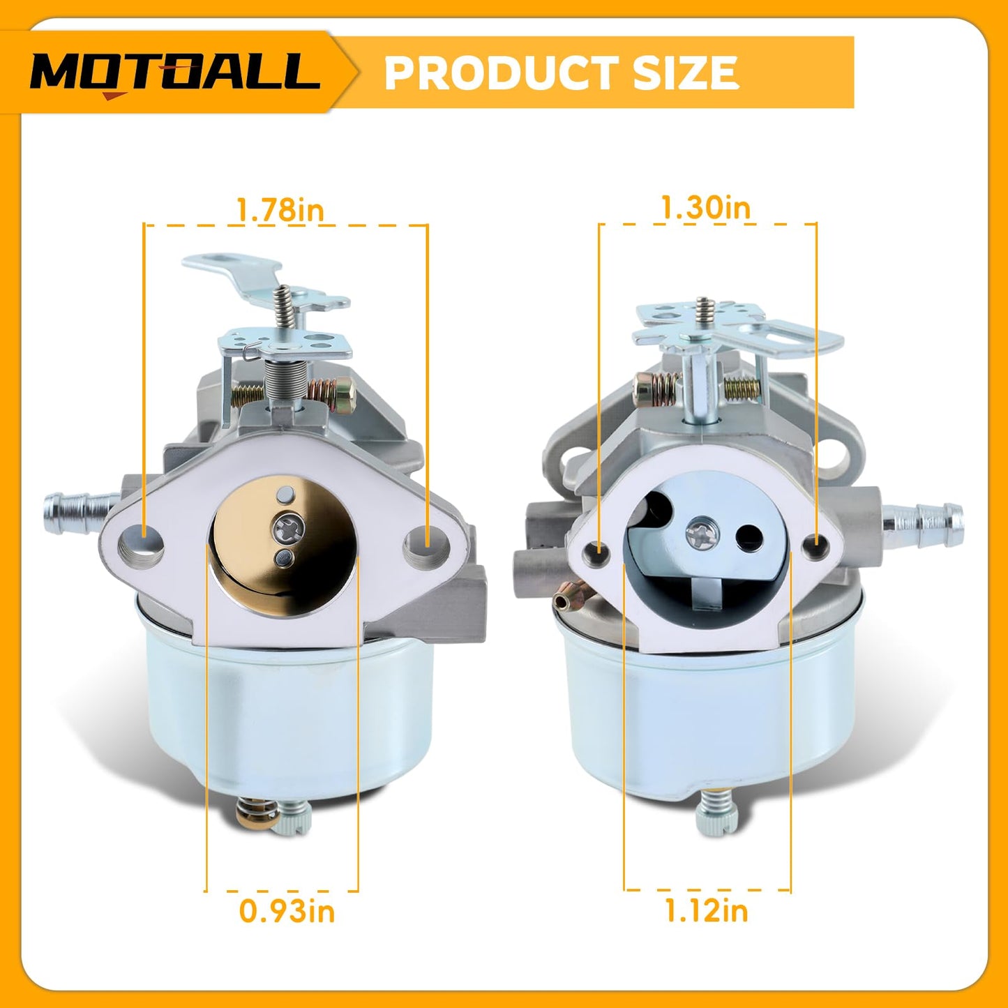 632370A Carburetor Compatible with Tecumseh 632334A 632234 HM70-80 HMSK80 HMSK90 Engines Carb with Gasket